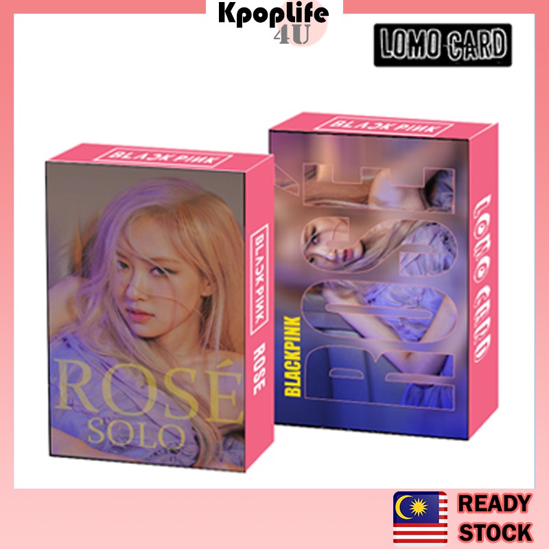 Blackpink Rose On The Ground Solo Lomo Card Set Pcs Kpop The