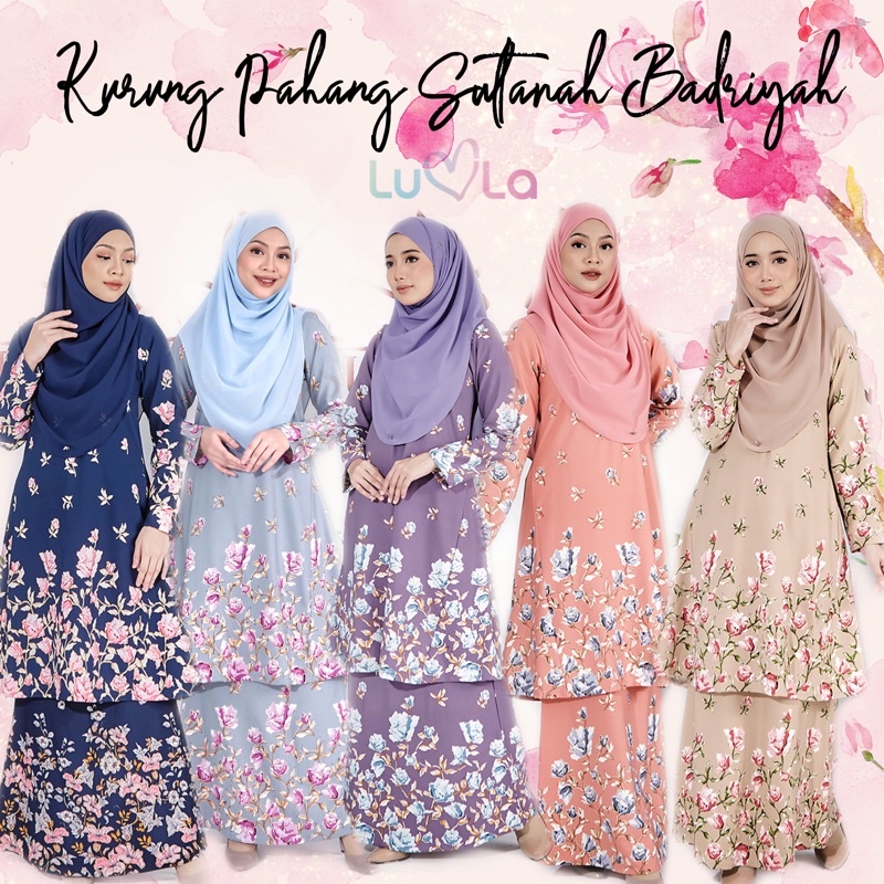 Baju Kurung Pahang Sultanah Badriyah Gold By Luvla Ironless Plus Size