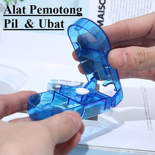 Alat Pemotong Pil Ubat Medicine Cutter Cut Pill Tablet Keep Pill Box