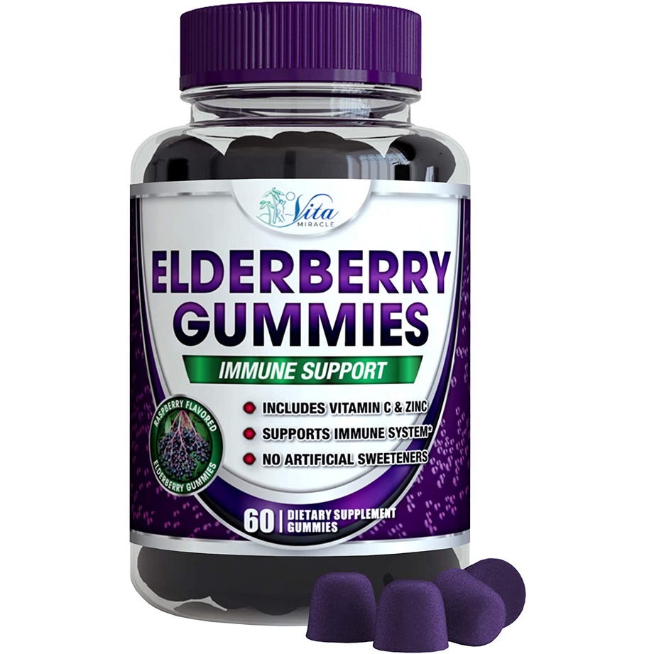 Elderberry Gummies Elderberry With Zinc And Vitamin C For Adults