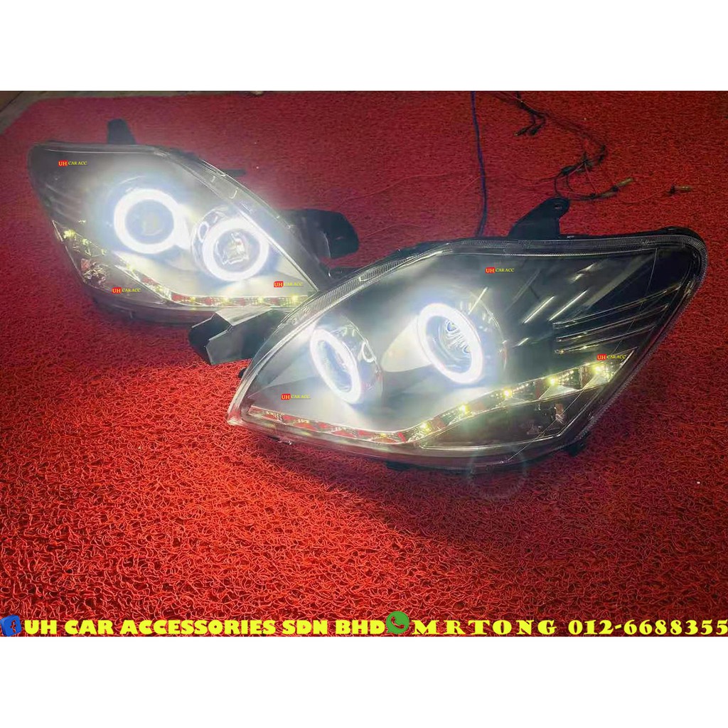 Toyota Vios Ncp Led Headlamp Head Lamp Light Projector Head