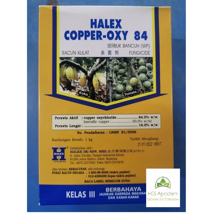 1kg Racun Kulat Fungicide Halex Copper Oxy 84 Shopee Malaysia