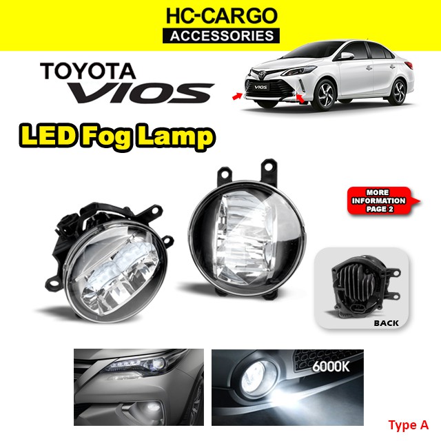 TOYOTA VIOS LED FOG LAMP Upgrade 2IN1 LED Fog Lamp LED Day Light