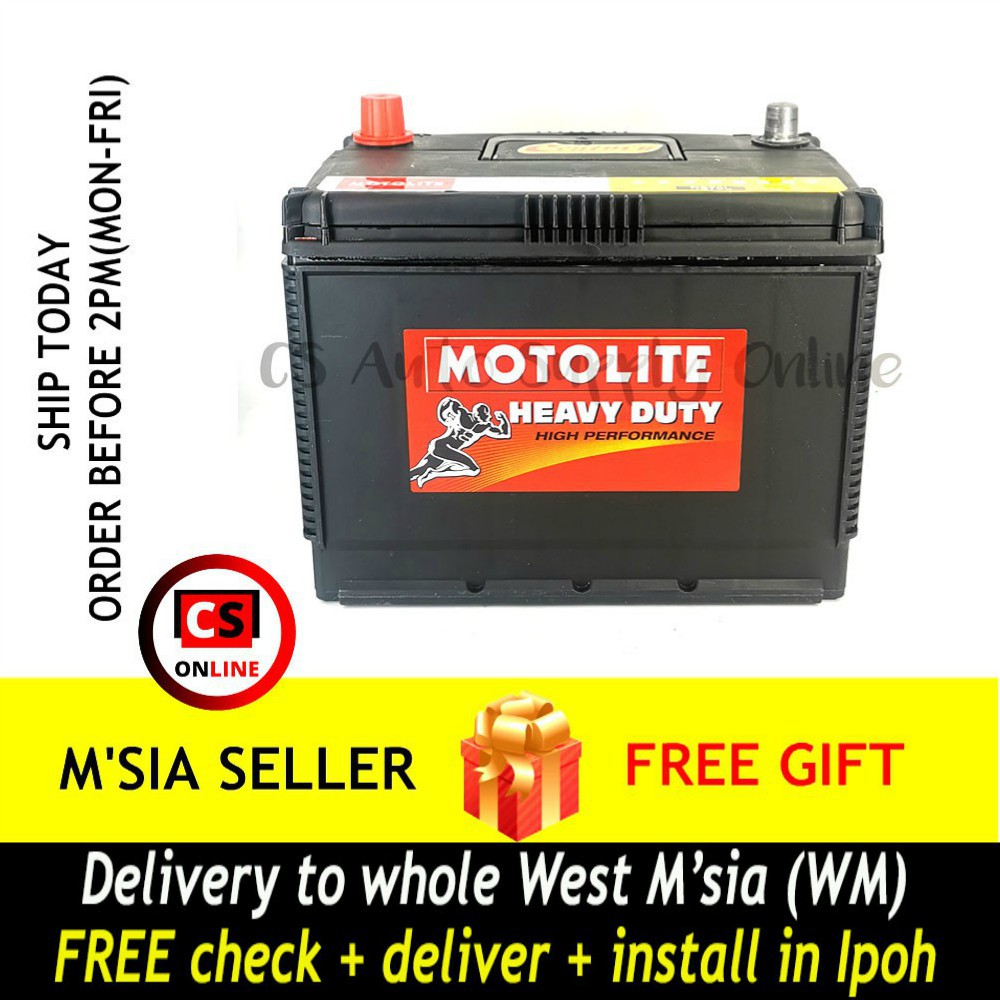 Century NS70L 65D26L Motolite Car Battery MF For Proton Preve Toyota