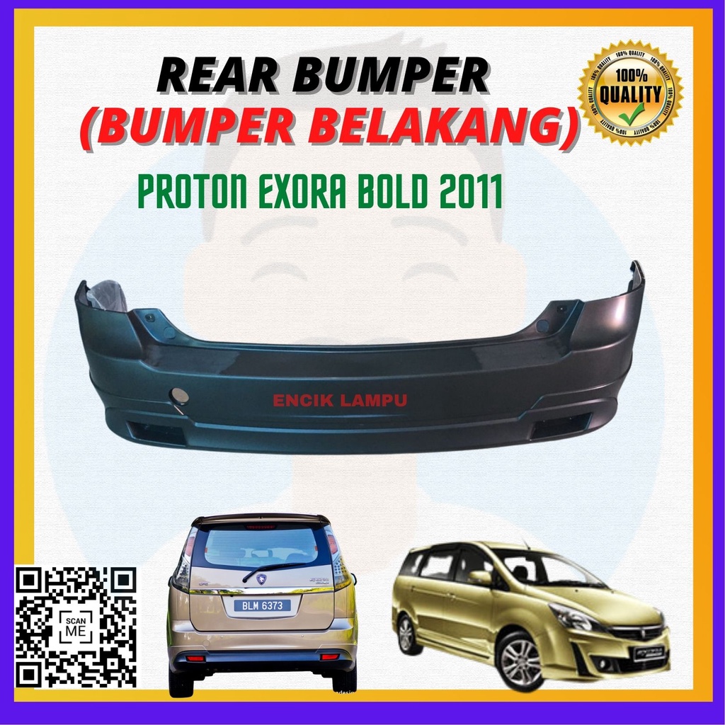 Proton Exora Bold Rear Bumper Belakang Original Pp Material New