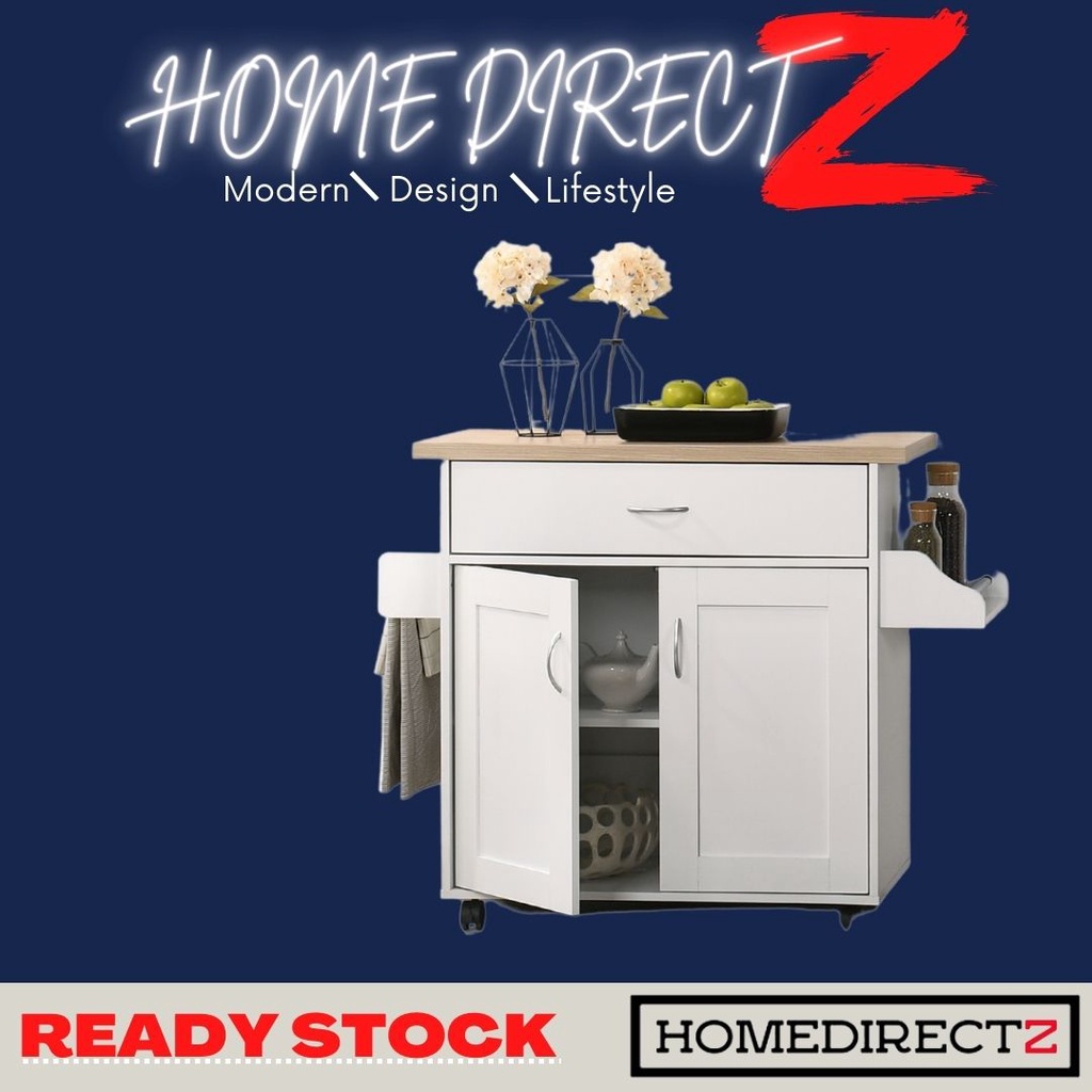 Hdz Kitchen Trolley Rack Kitchen Island Table Trolley Kitchen Cart