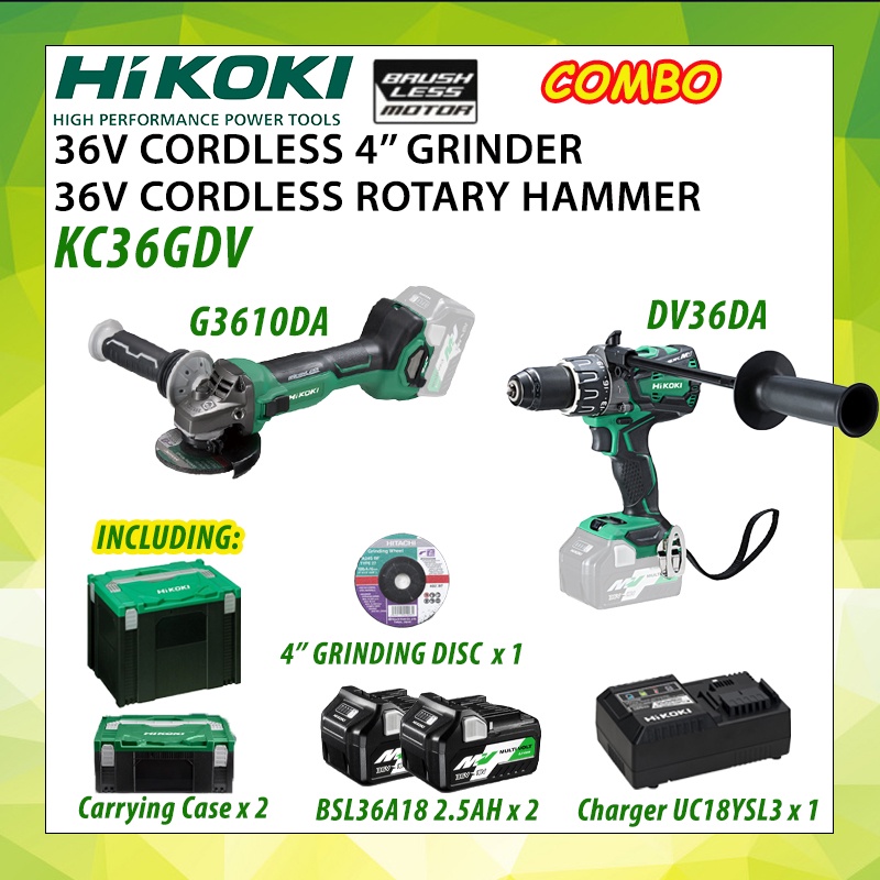 Hikoki Kc Gdv Cordless V Impact Driver Drill Dv Da Cordless