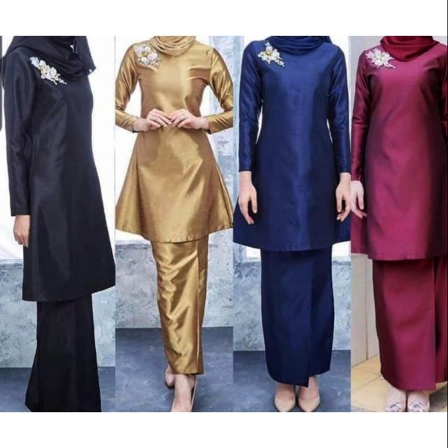 Kurung SHANTUNG SILK READY STOCK Shopee Malaysia