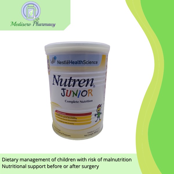 Nestle Nutren Junior Complete Nutrition 400 G Vanilla Flavour Shopee