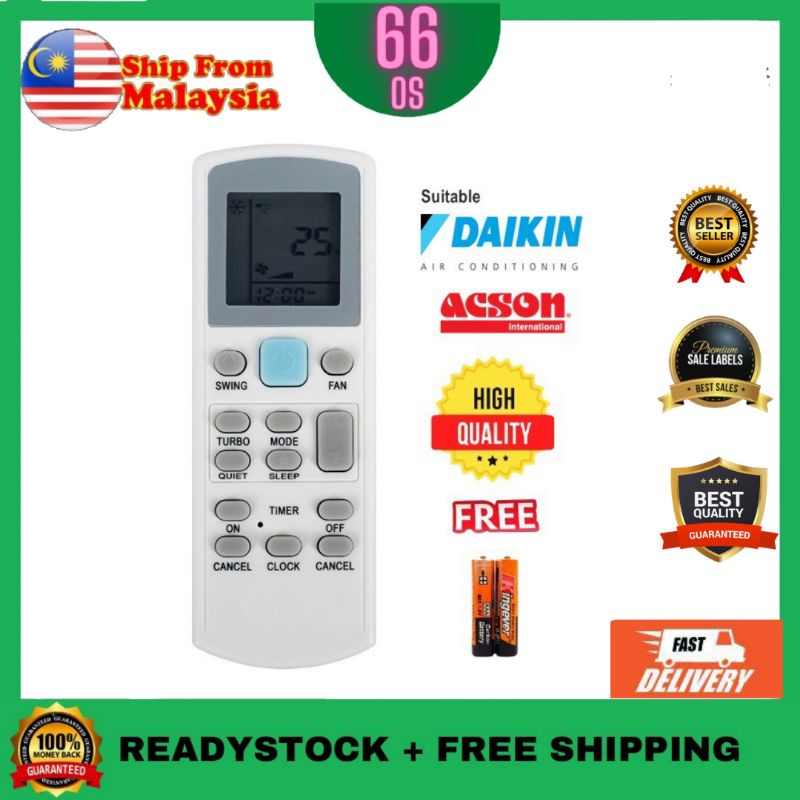 New Daikin Acson Aircon Air Conditioner Remote Control Ecgs Ecgs I