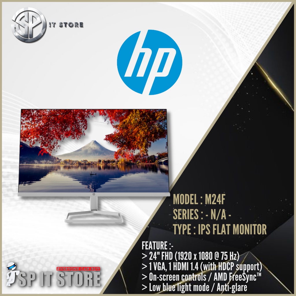 HP M24f 24 75Hz IPS FHD Monitor Shopee Malaysia