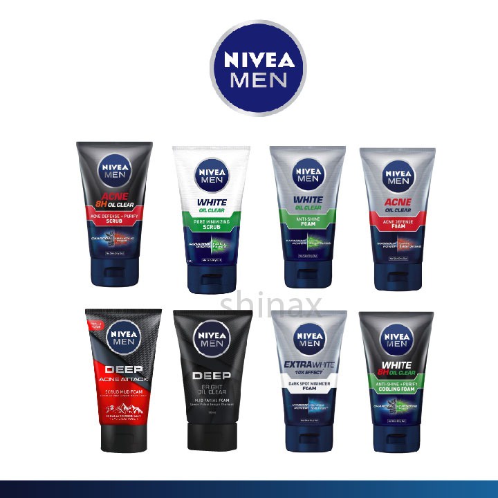 Nivea Men Facial Foam Ml Pencuci Muka Lelaki Facial Wash Foam Scrub