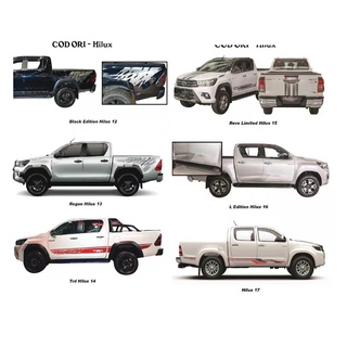 Toyota Hilux Body Sticker Car Side Body Lining Sticker Intercooler