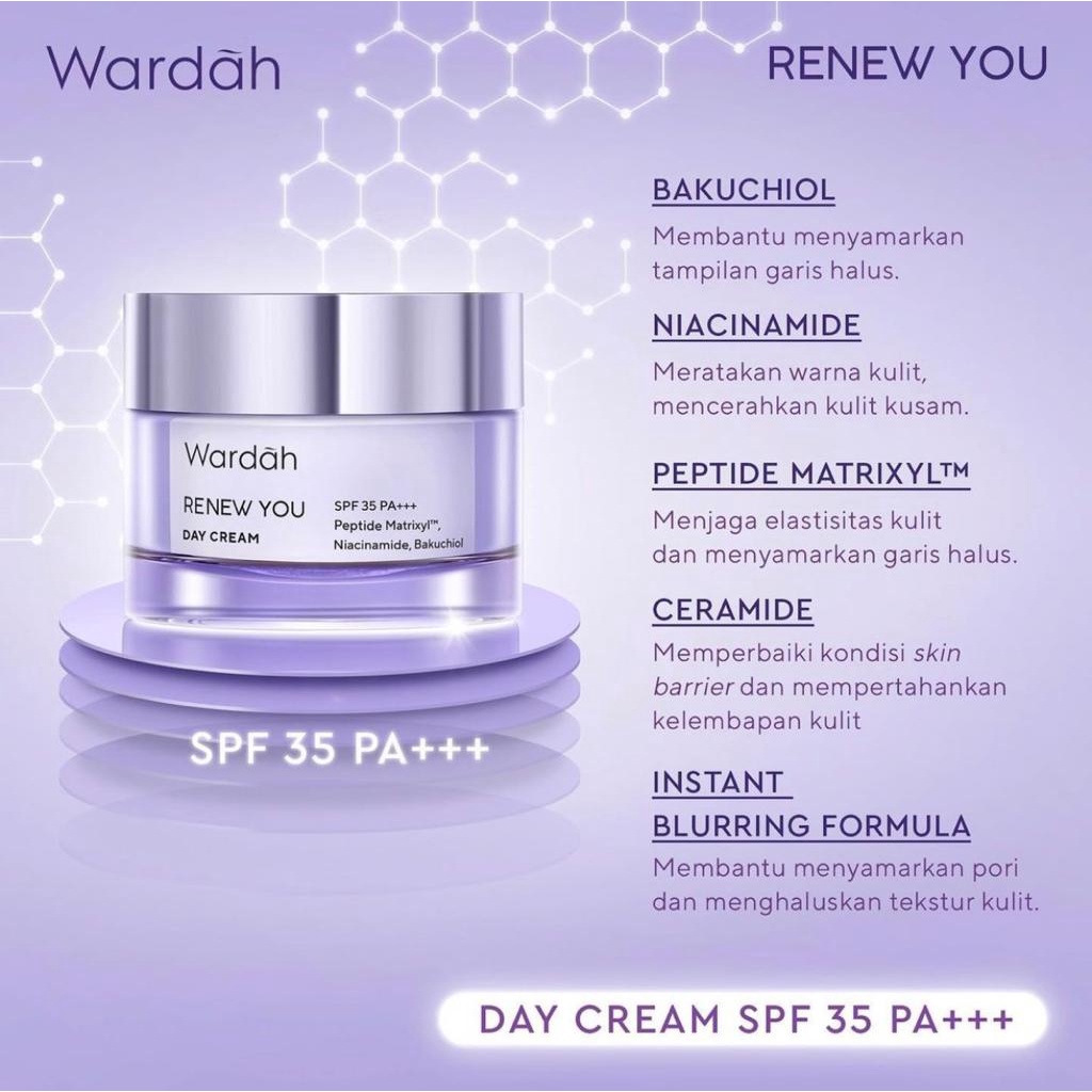 Wardah Renew You Anti Aging Day Cream Spf Pa G Shopee Malaysia