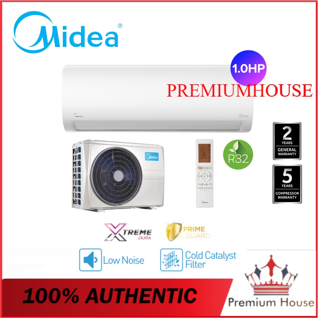 Midea Msag Crn Msxd Crn Hp R Non Inverter Wall Mounted Split