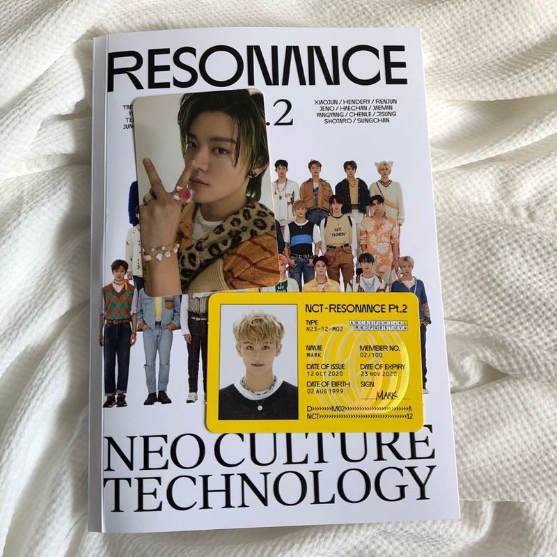 Album Nct Resonance Pt Front Ver Unsealed Yuta Pc Mark Id