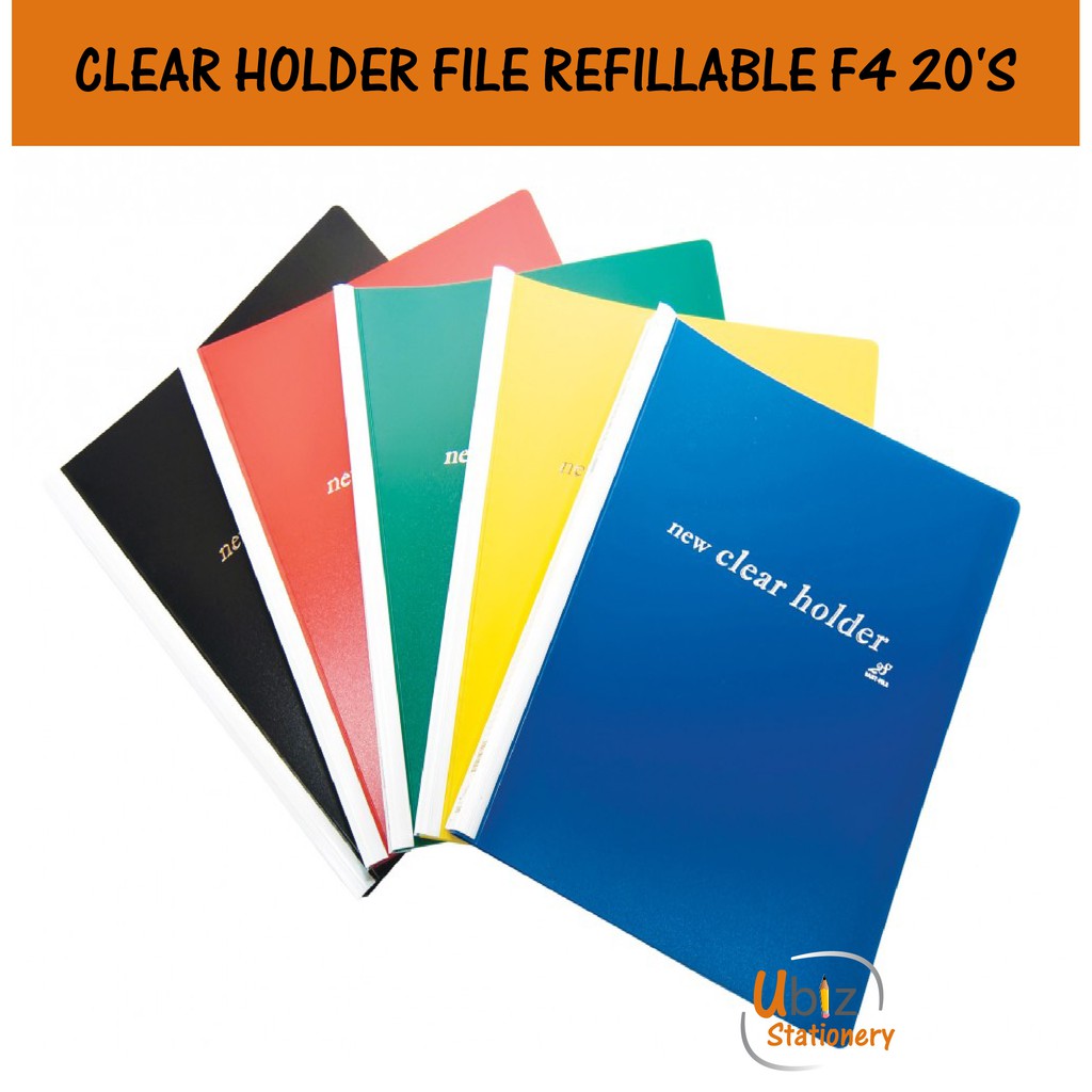 Clear Holder File Refillable F4 20 S Shopee Malaysia