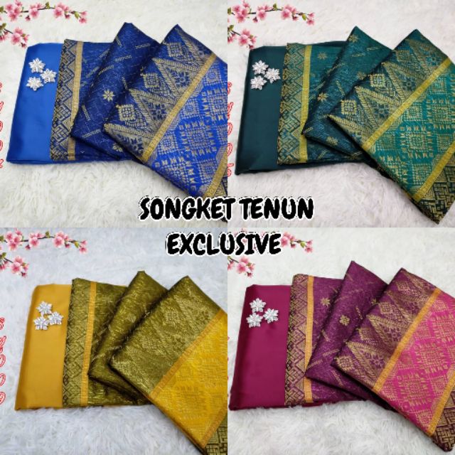 Songket Tenun Exclusive Raya Kain Pasang M M Songket Tenun