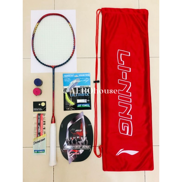 LINING AERONAUT 9000 Badminton Racket Combat HDF Shock Absorption 4UG5