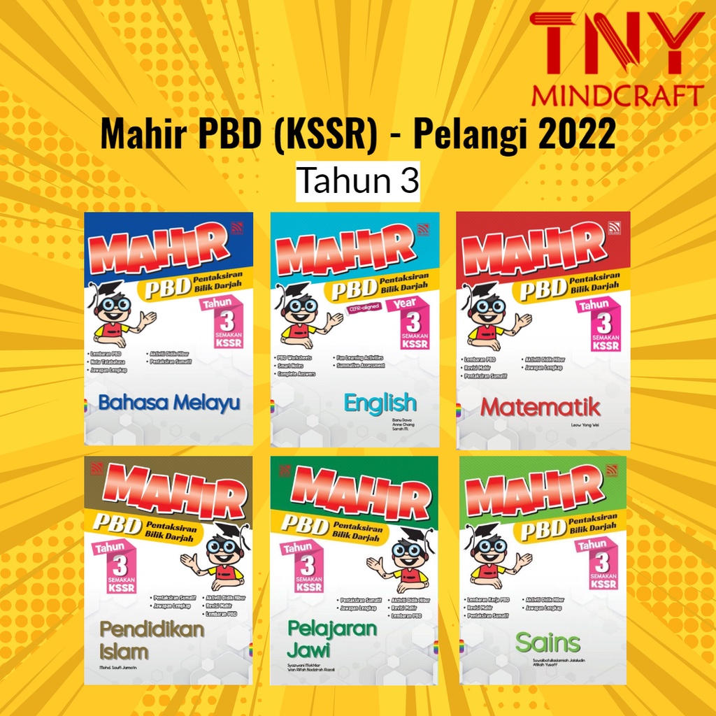 TNY Buku Latihan Tahun 3 Mahir PBD KSSR Tahun 3 Pelangi 2022