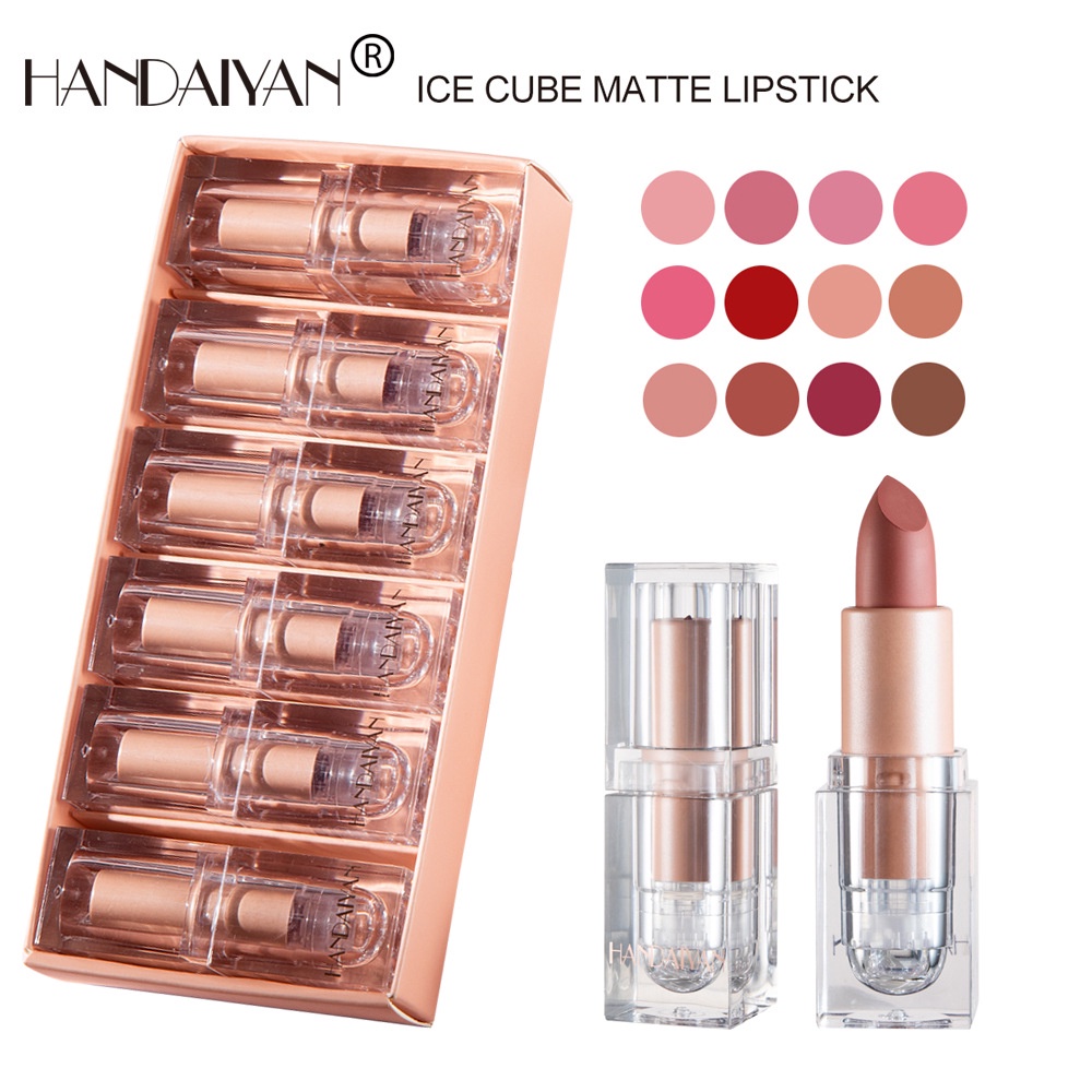 Ready Stock NFS HANDAIYAN Ice Cube Senior Matte Texture Nude Lipstick