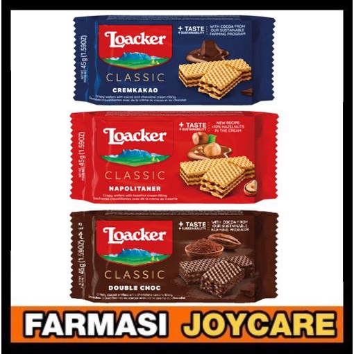 Loacker Crispy Wafers G Napolitaner Cremkakao Double Choc Shopee