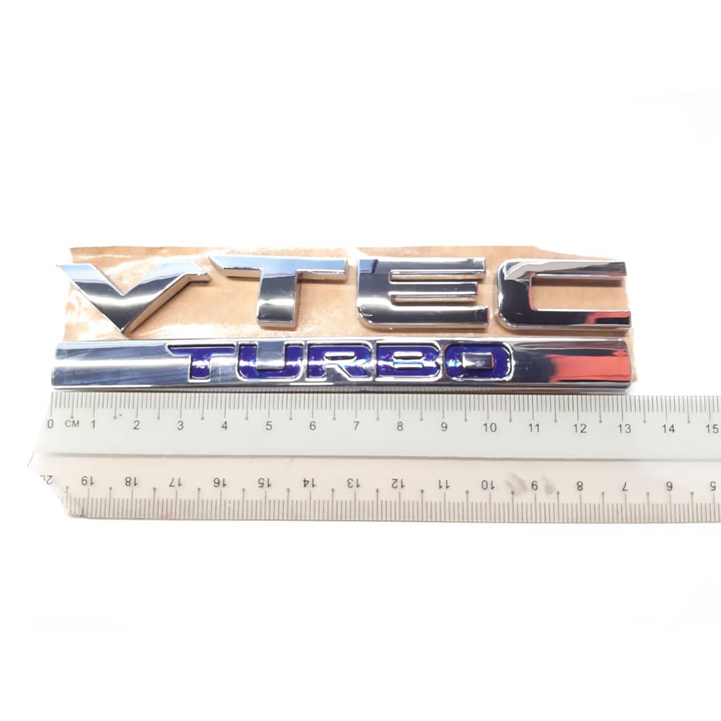 VTEC Turbo Logo Emblem Wording Honda Civic FC Civic X CRV Shopee Malaysia