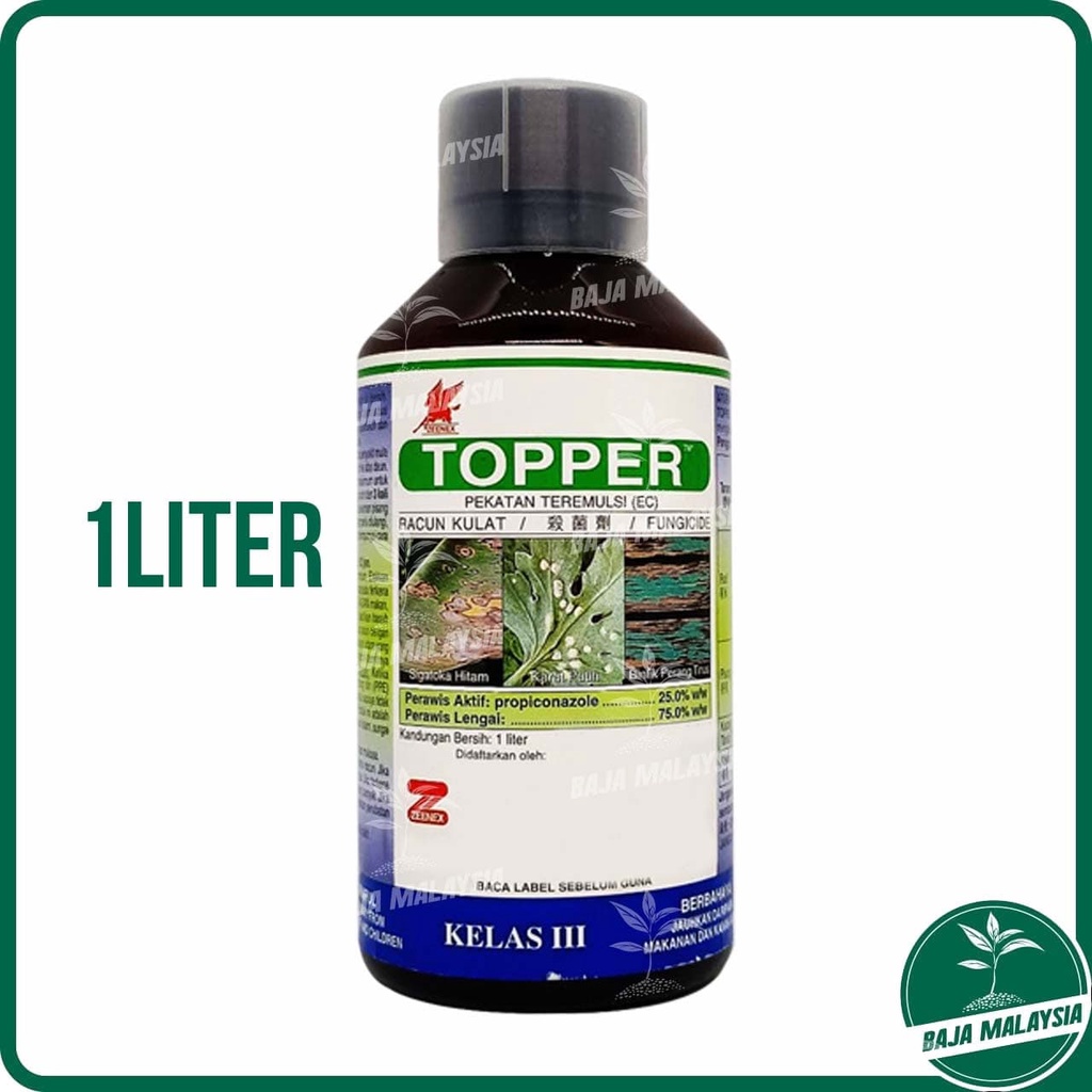 Zeenex Topper Propiconazole Racun Kulat Fungicide Liter Shopee