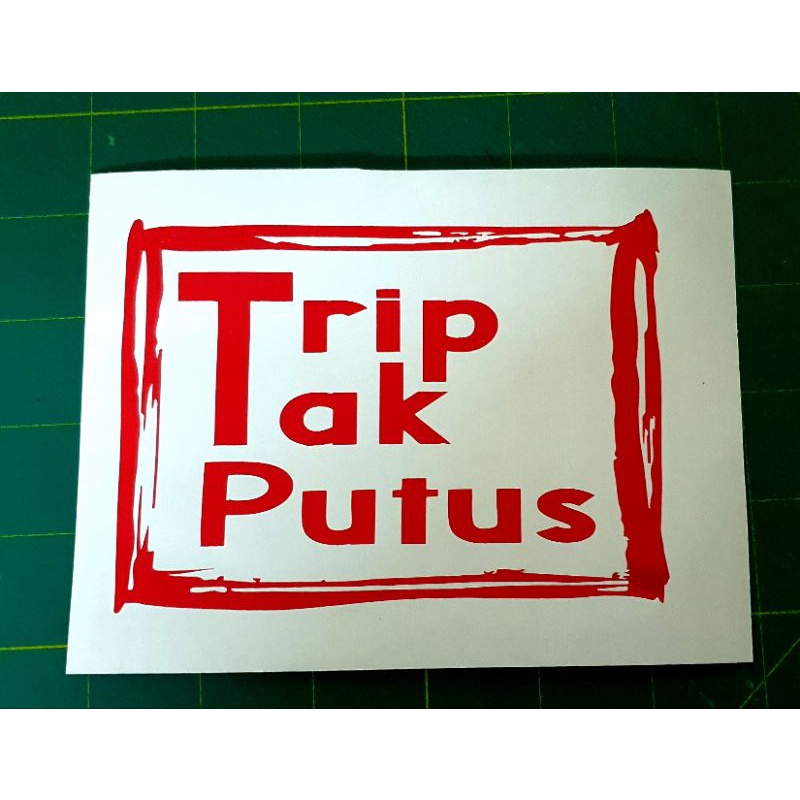 Trip Tak Putus Sticker Cermin Lori Tampal Luar Sticker Tahan Lasak