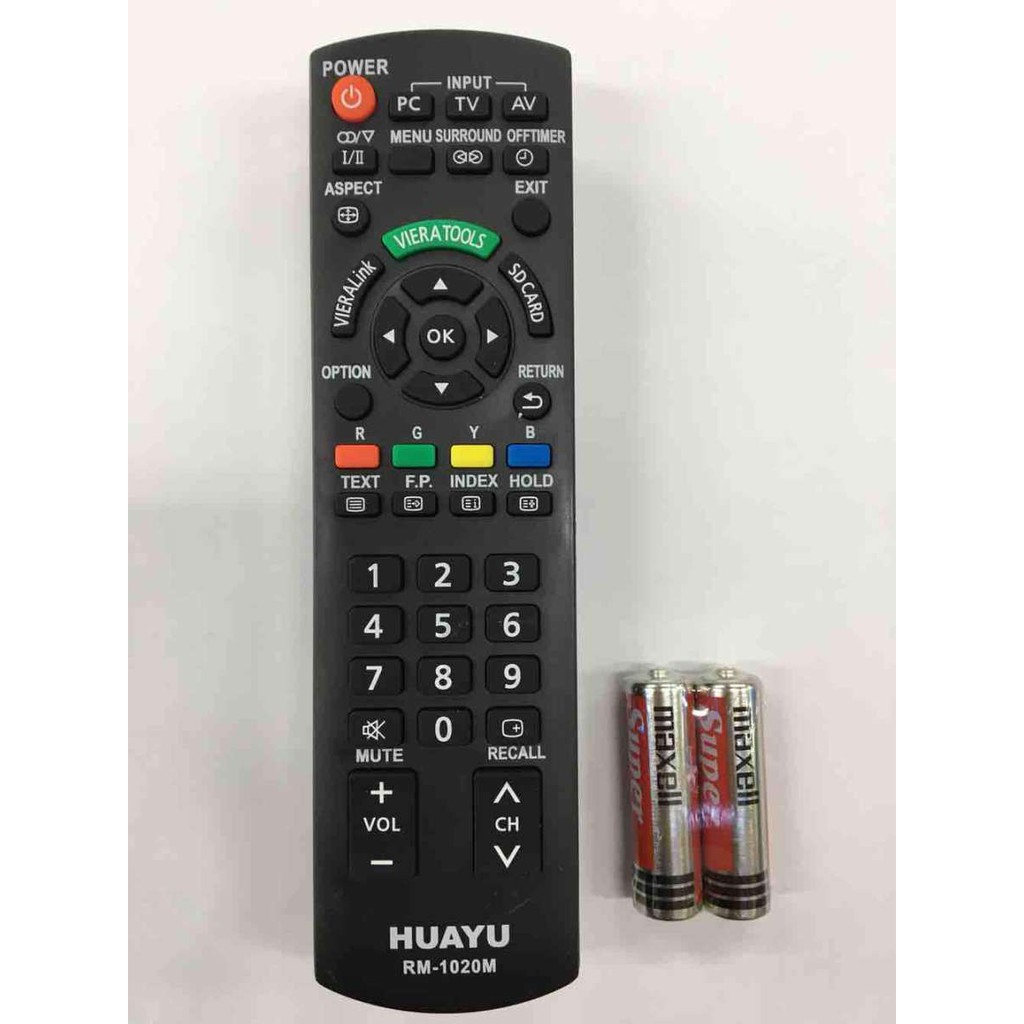 PANASONIC LCD LED TV REMOTE CONTROL MULTI REPLACEMENT HUAYU RM 1020M