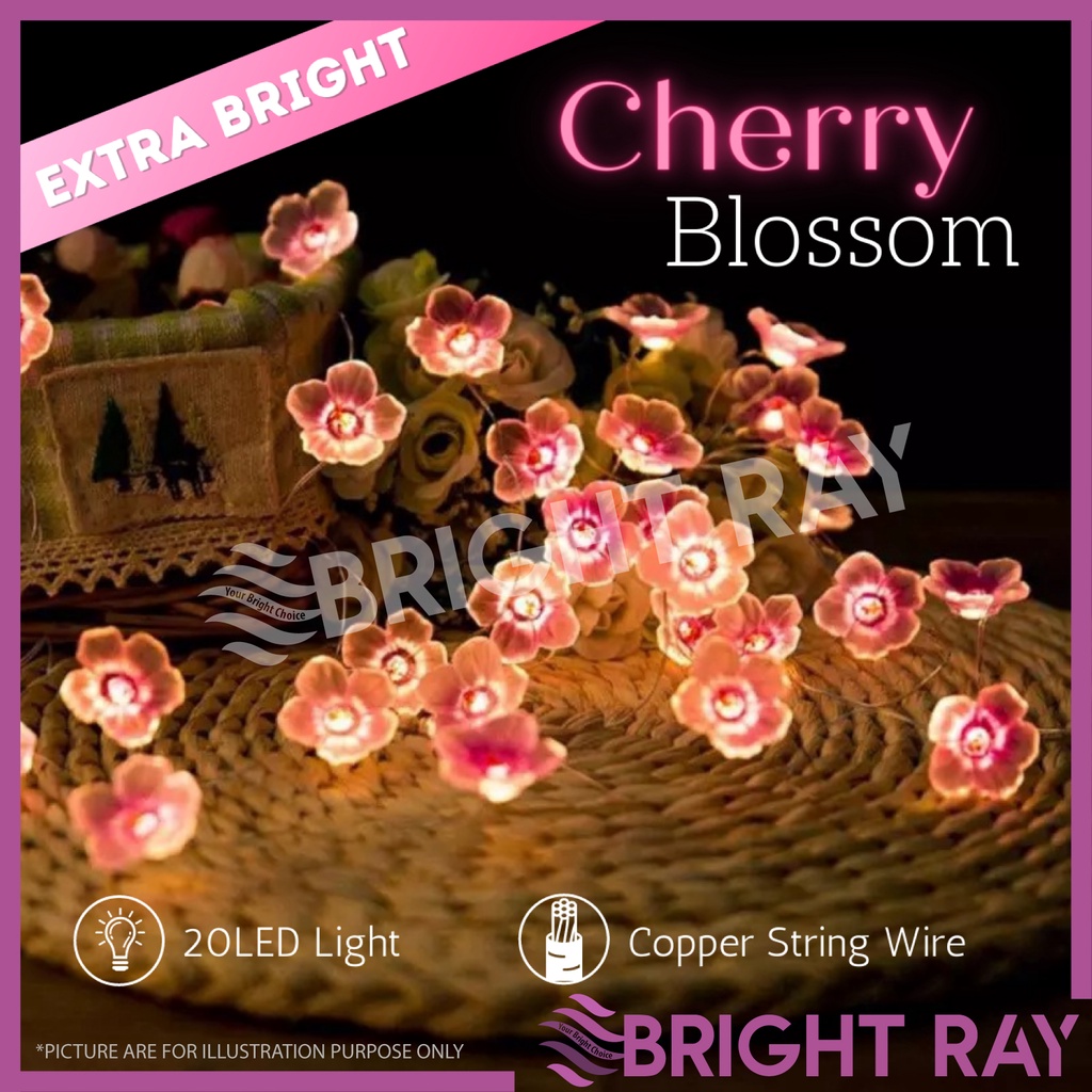 CHERRY BLOSSOM Fairy String Light 20 LED Light Chinese Lighting