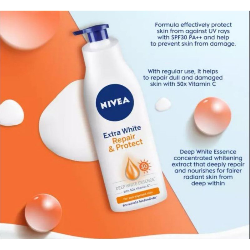 NIVEA Body Lotion Extra White Repair Protect SPF 30 350ml