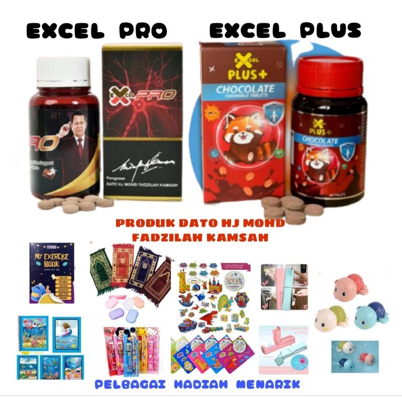 Excel Plus Excel Pro Chocolate Chewable Tablet Dfmk Tok Abah Shopee