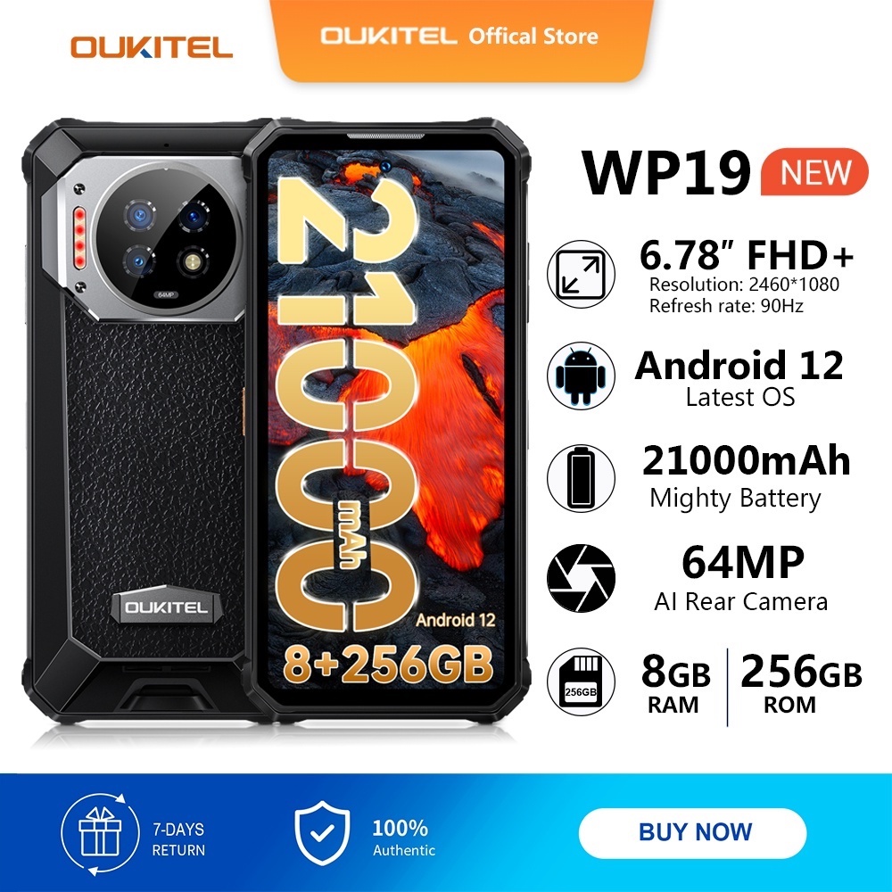 Oukitel Wp Mah Gb Gb Rugged Handphone Fhd Hz