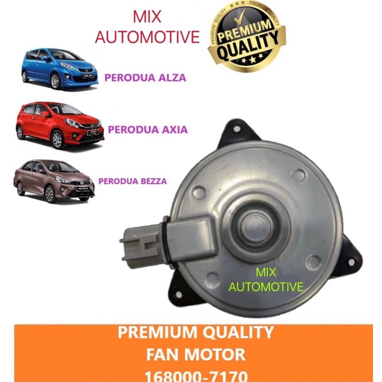 PREMIUM QUALITY RADIATOR FAN MOTOR 168000 7170 PERODUA ALZA