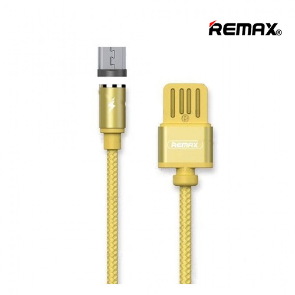 Original Remax Gravity RC 095m Magnetic Nylon Braided Micro USB