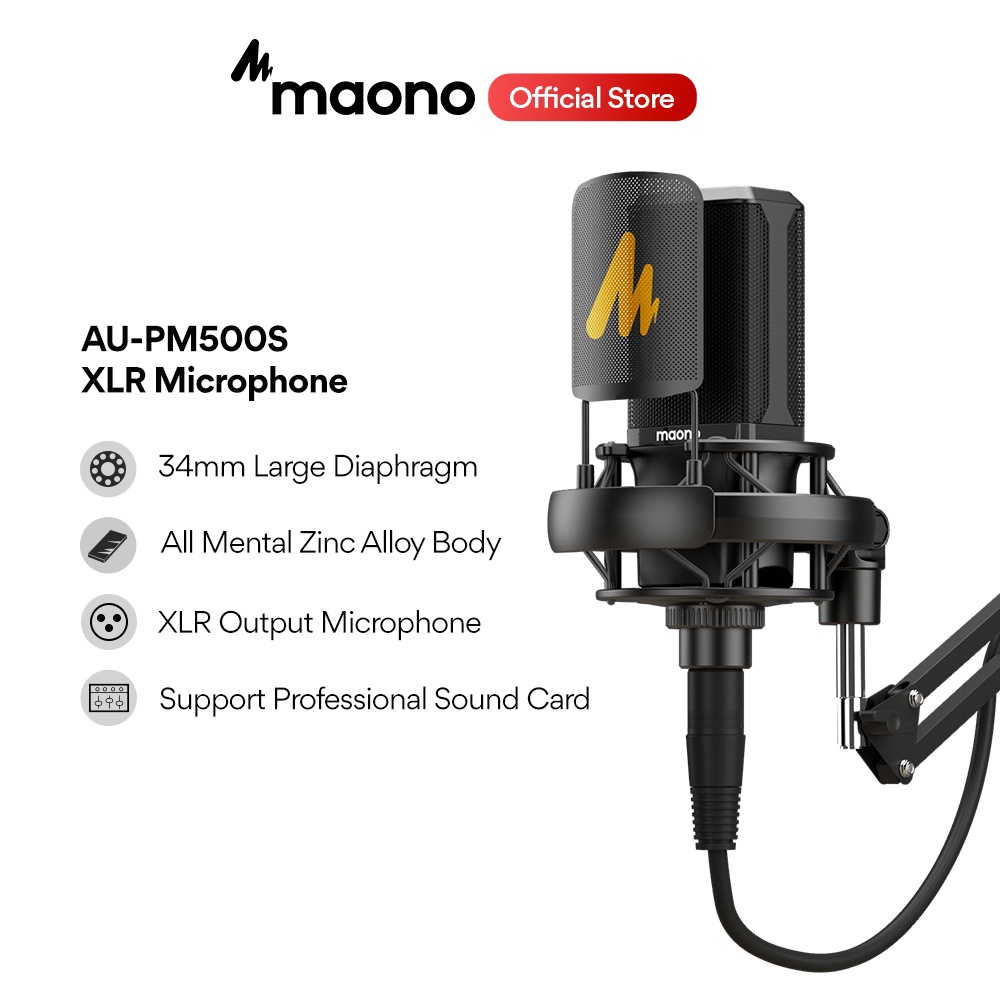 Maono Au Pm S Large Diaphragm Xlr Condenser Microphone Professional