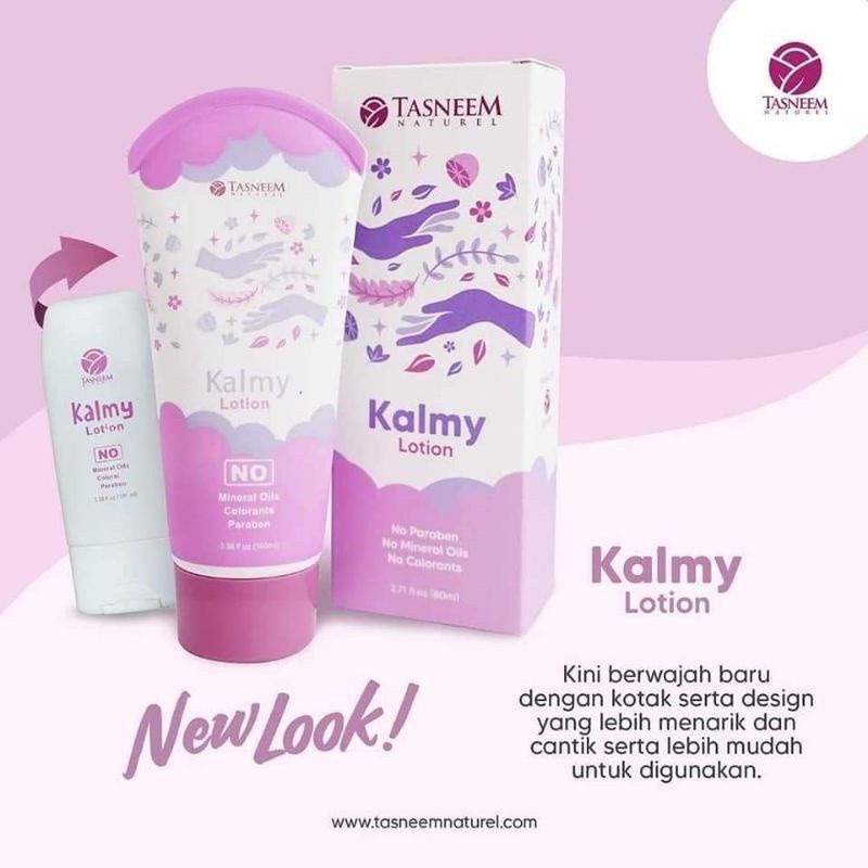 Lotion Kalmy Tasneem Naturel 100 Organik Kulit Normal Sensitif