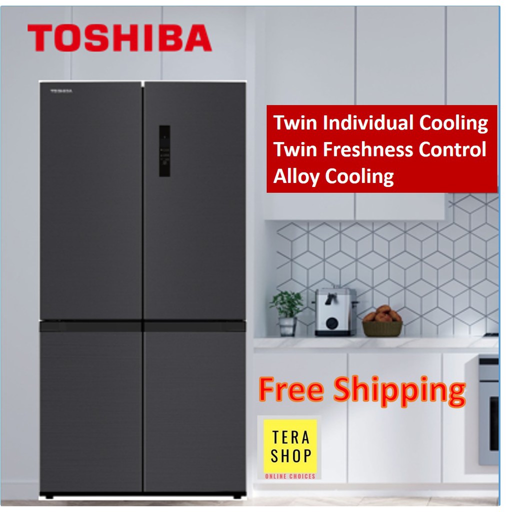 Toshiba Gr Rf We Pmy Multi Door Refrigerator Gross L Dual Inverter