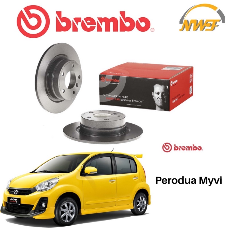 BREMBO DISC ROTOR FRONT PERODUA MYVI LAGI BEST AXIA BEZZA Shopee