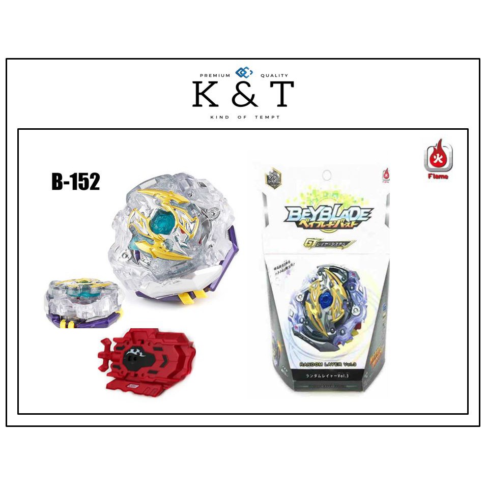 Ready Stock Flame Beyblade Burst B Random Layer Vol