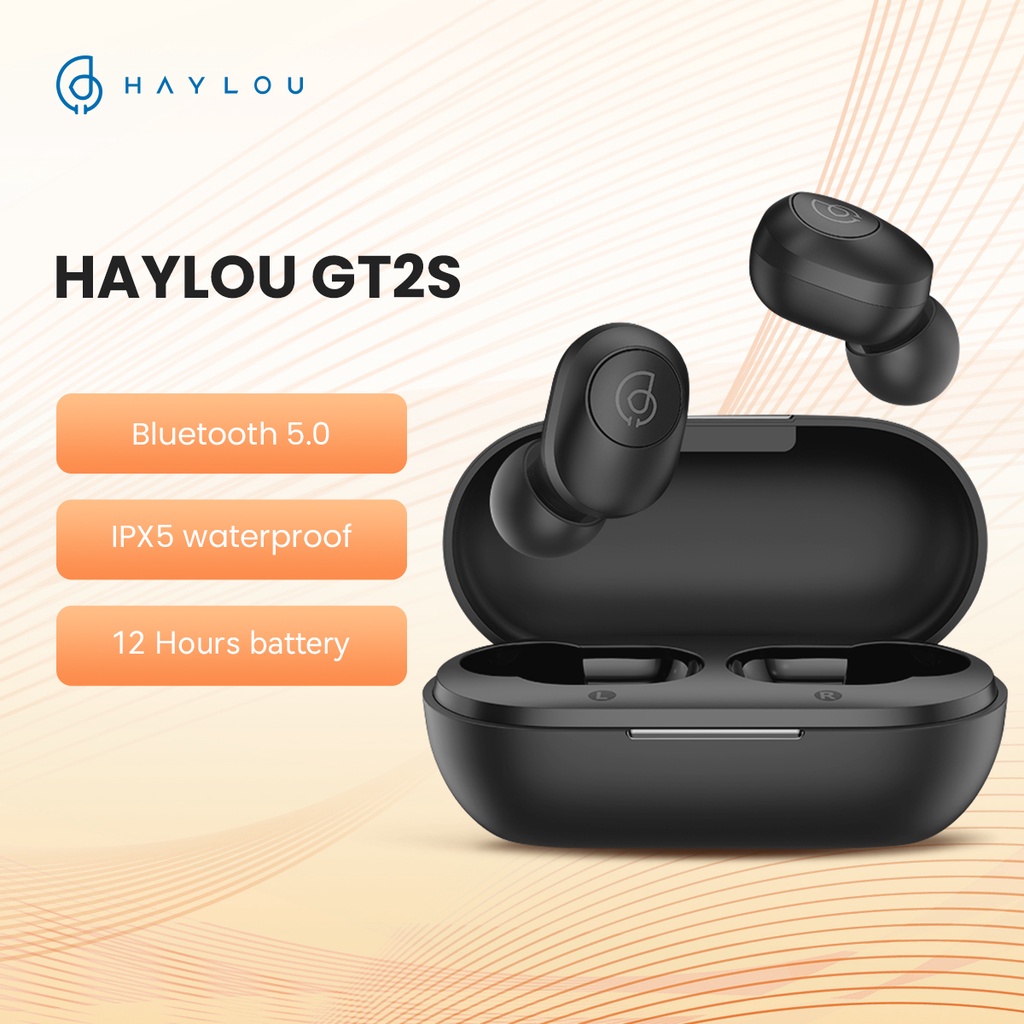 Haylou Gt S Earphone Bluetooth Wireless Microphone Physical Button