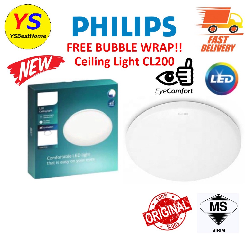 Philips Led Ceiling Light Cl Moire W W Shopee Malaysia