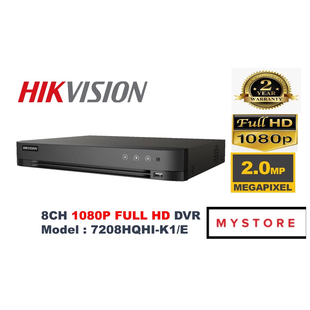 Hikvision Ds Huhi K E Channel Mp Mp K Ultra Hd Support Ahd