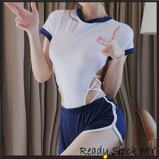 Sexy Lingerie Set Baju Seksi Wanita ReadyStock 情趣内衣 连体开裆 情趣制服 性感内衣 激情诱惑