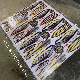 Stiker Sticker Body Stripe Cover Set 14 HONDA EX5 DREAM EX5 High