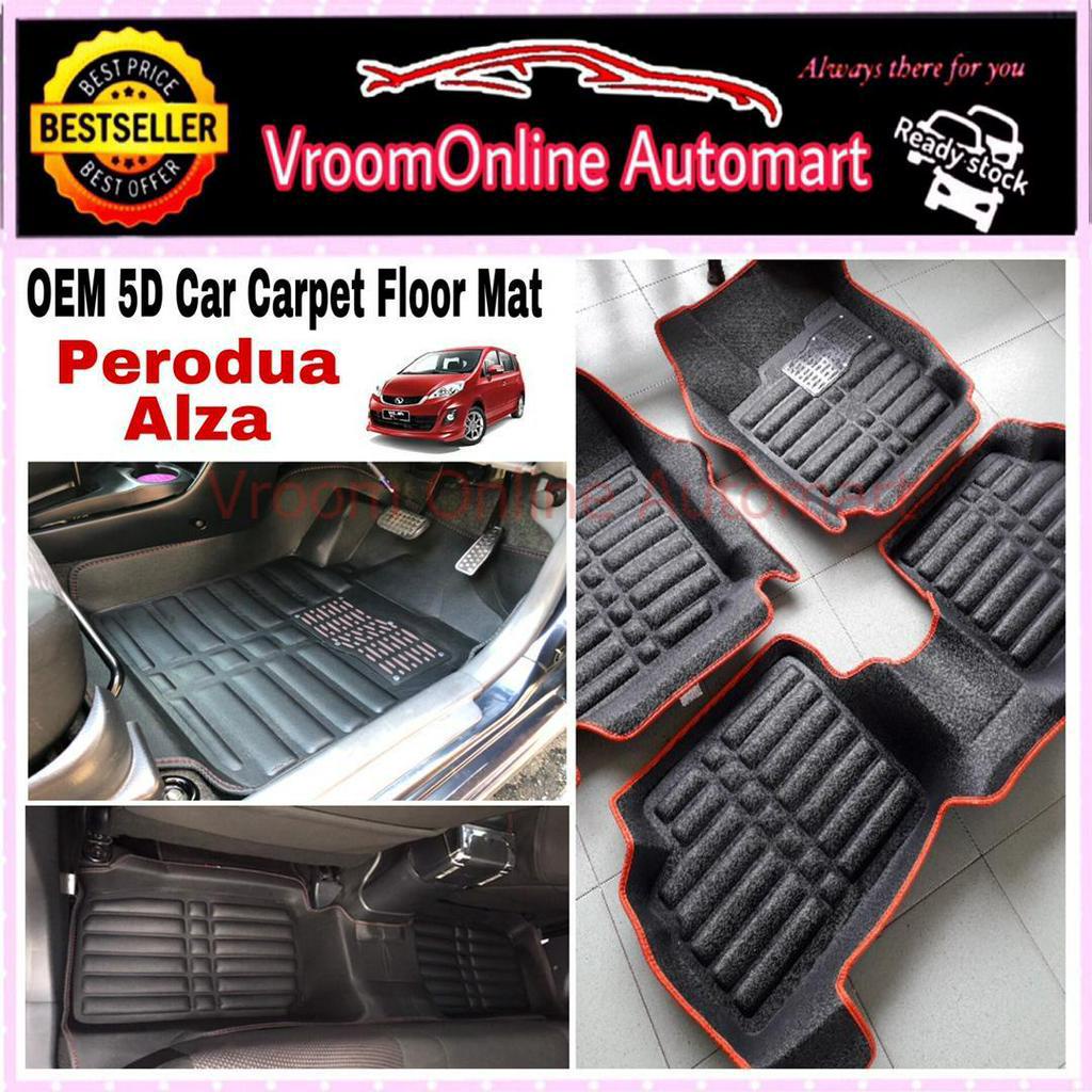 Perodua Alza Auto D Car Carpet Customized Fit Car Floor Mat