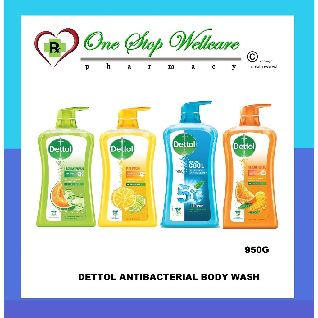 Dettol Antibacterial Body Wash Re Energize Fresh Cool Lasting