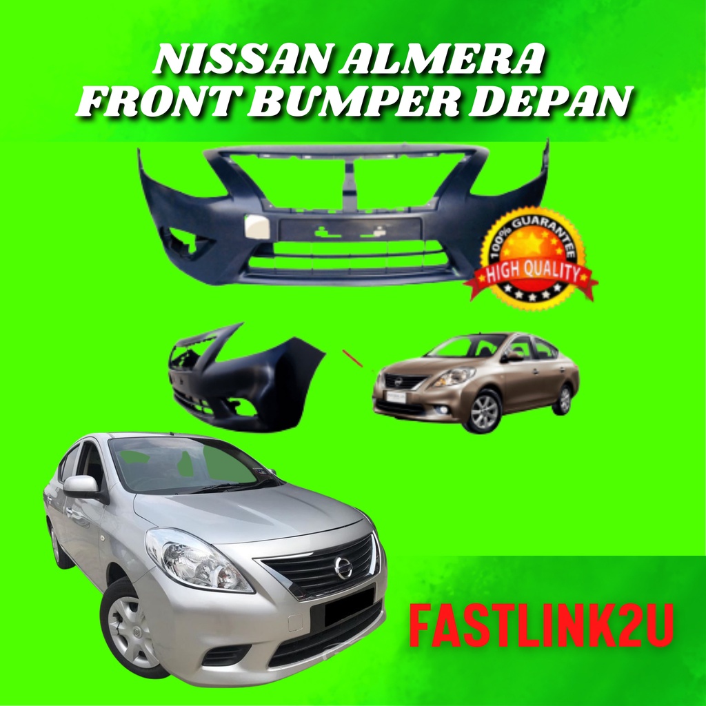 Fastlink Nissan Almera Front Bumper Depan Kereta