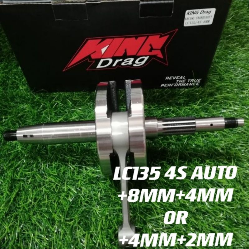 LC135 CRANKSHAFT RACING KINGDRAG JET UP 8MM 4MM 4MM 2MM KING DRAG